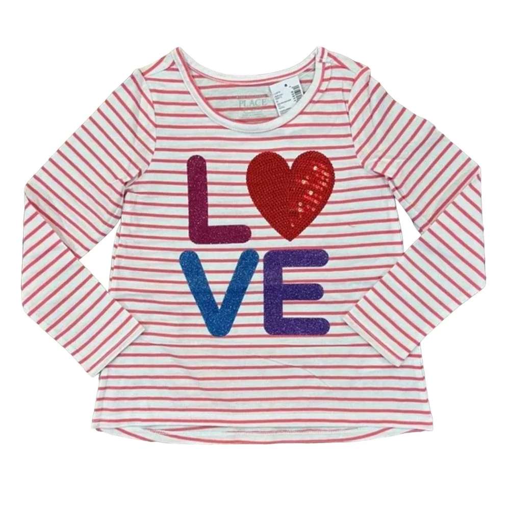 NWT Children's Place Pink & White Striped W/
